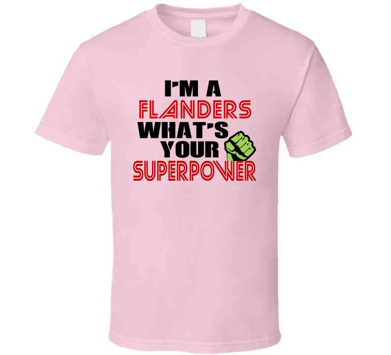 Im A Flanders Whats Your Superpower Funny Last Name Cool T Shirt