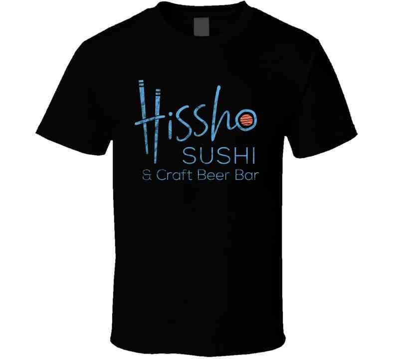 Hissho Sushi Craft Beer Bar Worn Look Cool T Shirt