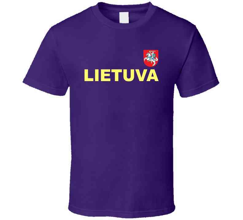 Lithuania Basketball Team Lietuva Crest Basketball Fan Cool T Shirt