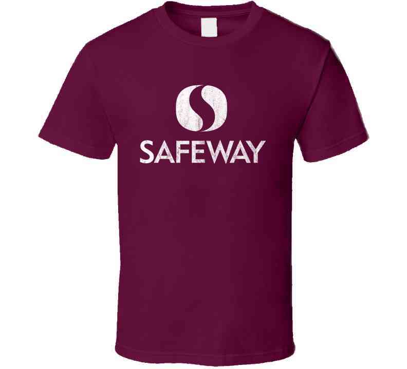 Safeway Grocery Store Logo Vintage Grunge Look Cool T Shirt