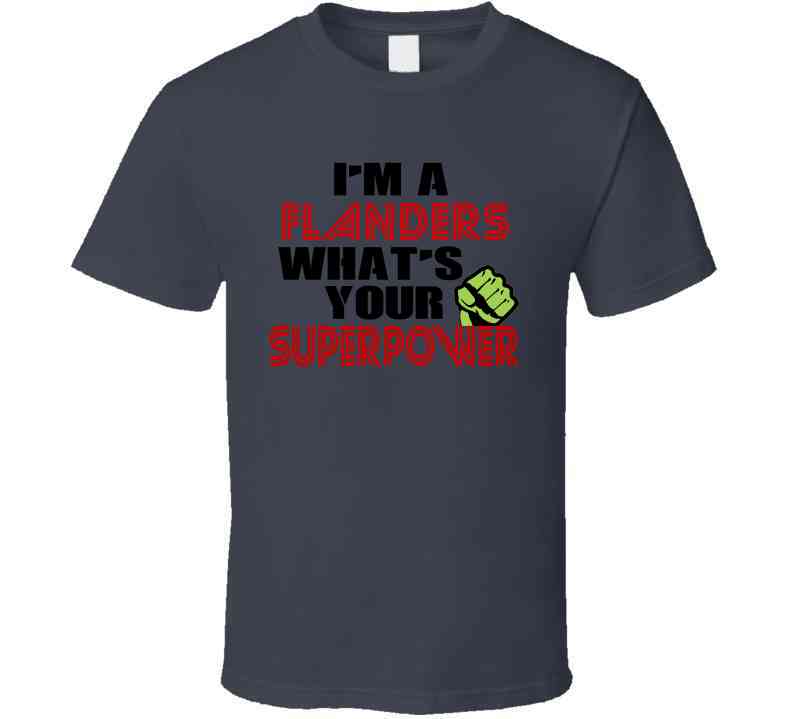 Im A Flanders Whats Your Superpower Funny Last Name Cool T Shirt