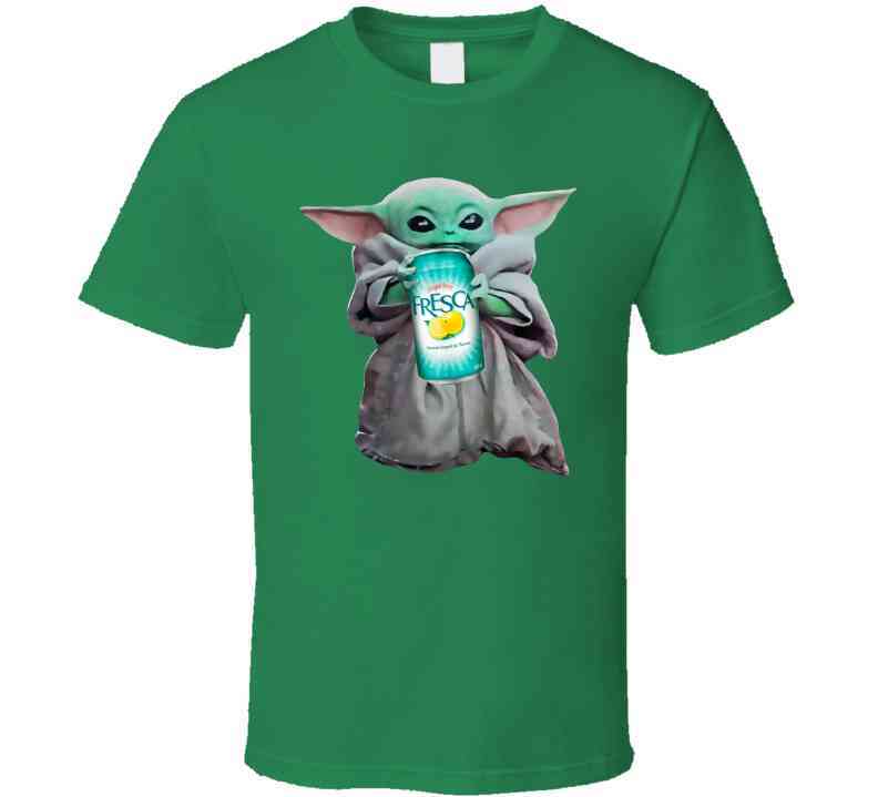 Baby Yoda The Child Mandalorian Fresca Soda Pop Drink Cool T Shirt