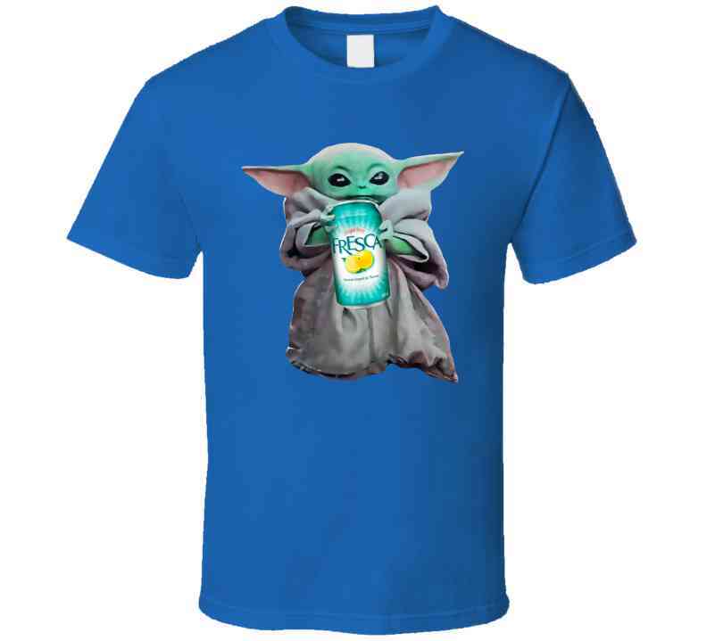 Baby Yoda The Child Mandalorian Fresca Soda Pop Drink Cool T Shirt