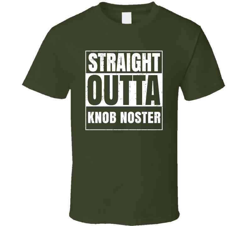 Straight Outta Knob Noster High School Funny Graduation Parody Cool T Shirt