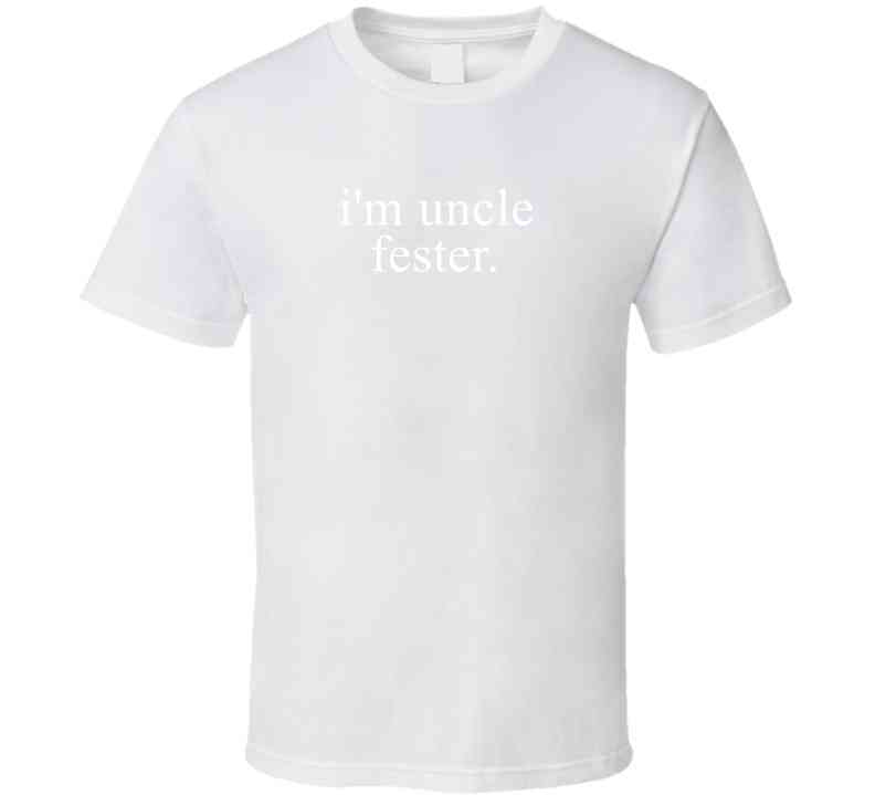 Uncle Fester Last Minute Popular Halloween Costume Addams Family T Shirt