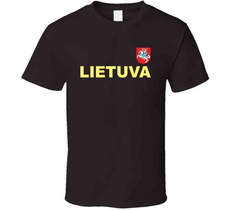 Lithuania Basketball Team Lietuva Crest Basketball Fan Cool T Shirt