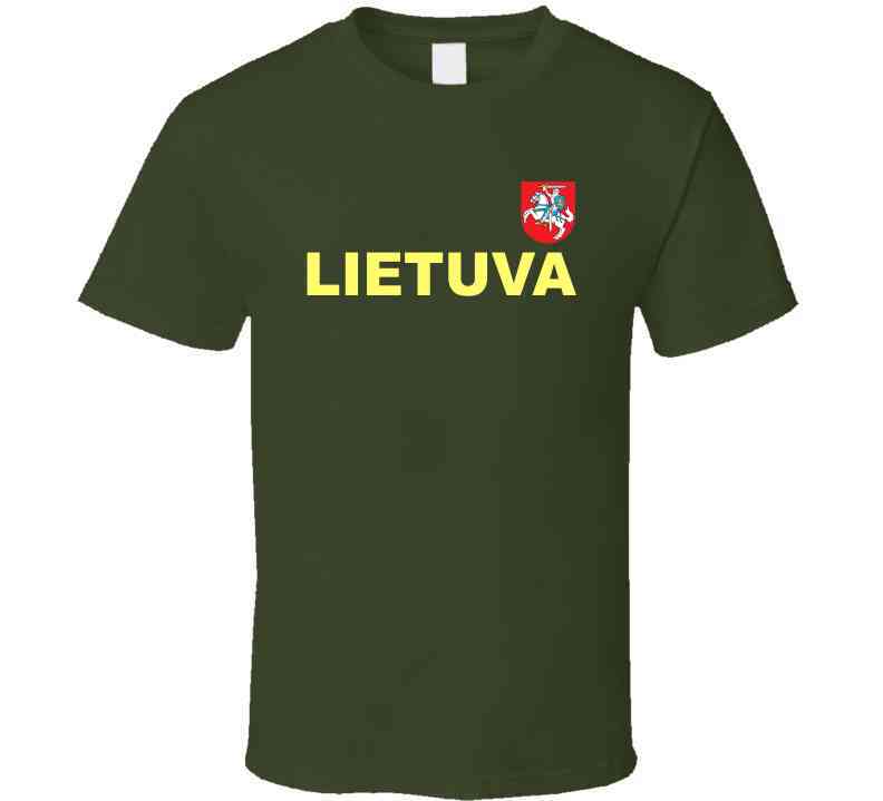 Lithuania Basketball Team Lietuva Crest Basketball Fan Cool T Shirt