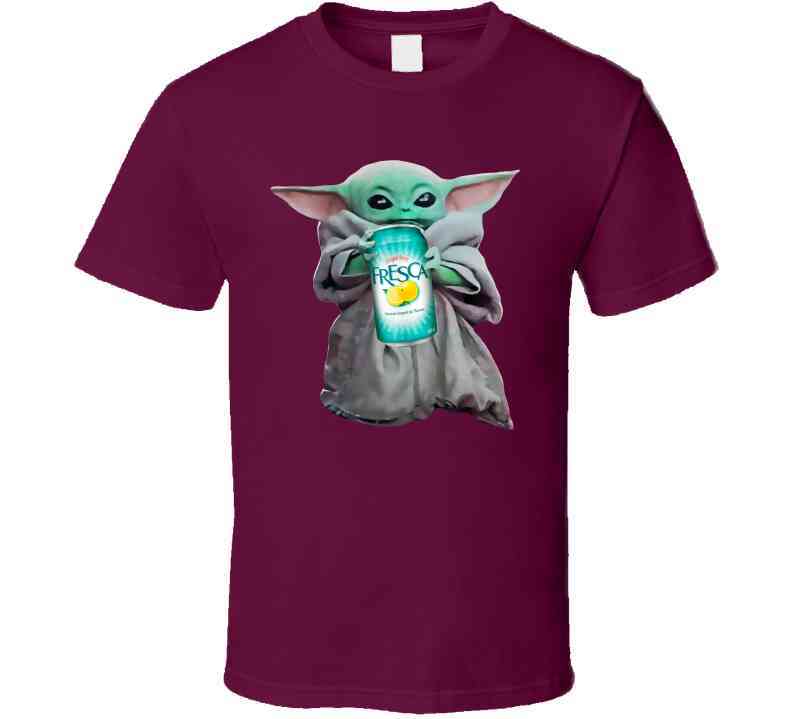 Baby Yoda The Child Mandalorian Fresca Soda Pop Drink Cool T Shirt