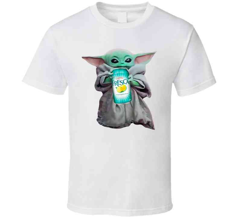 Baby Yoda The Child Mandalorian Fresca Soda Pop Drink Cool T Shirt