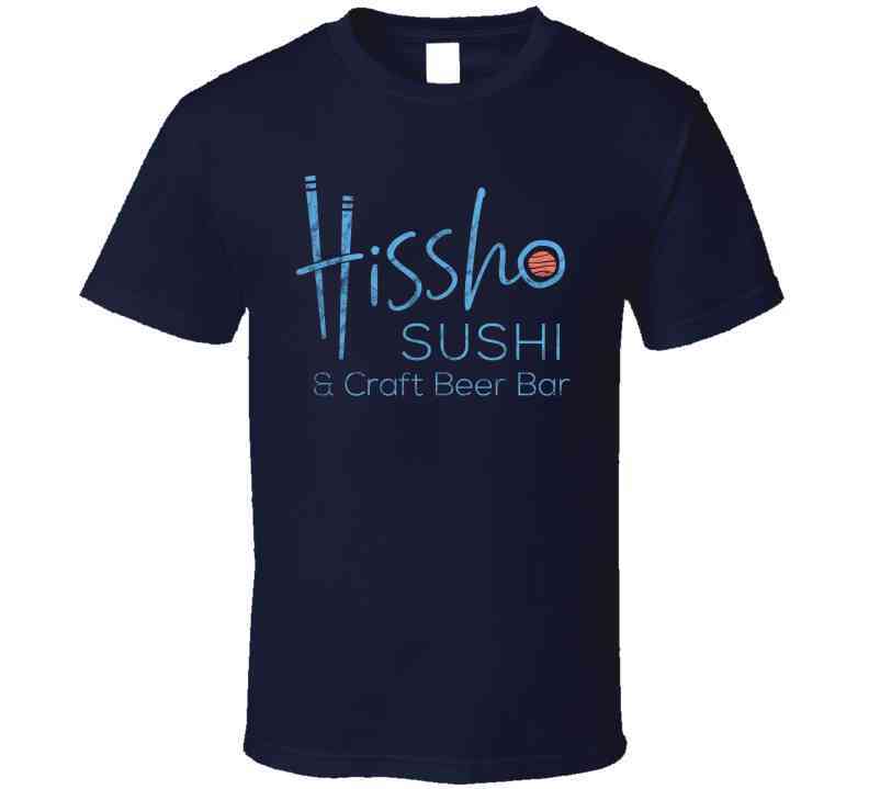 Hissho Sushi Craft Beer Bar Worn Look Cool T Shirt