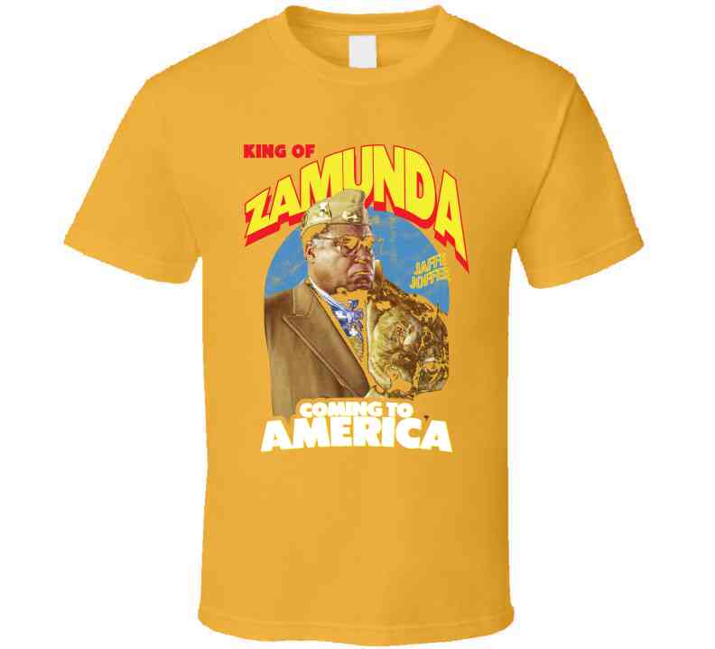 King Of Zamunda Jaffe Joffer Coming To America Black Comedy Movie Cool T Shirt