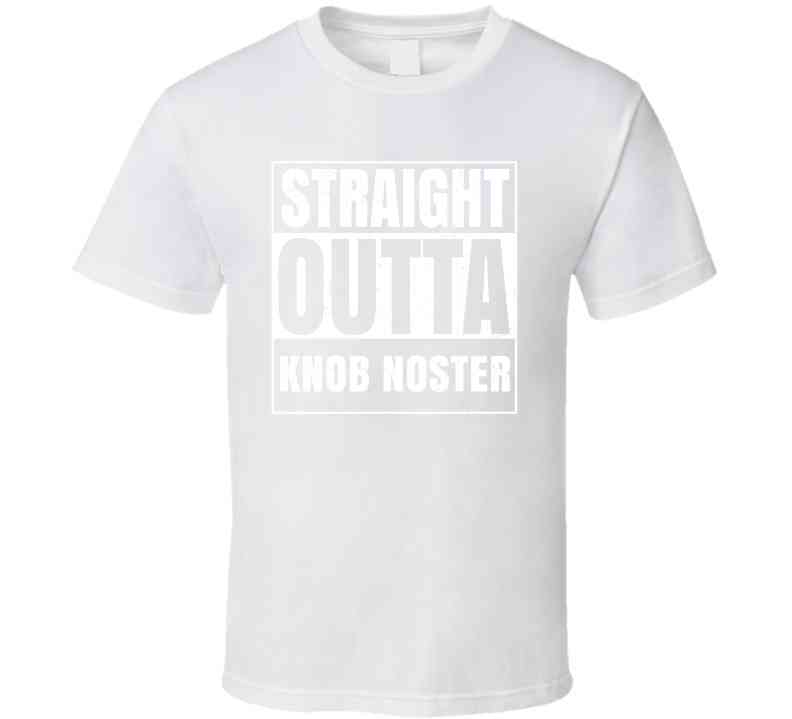 Straight Outta Knob Noster High School Funny Graduation Parody Cool T Shirt