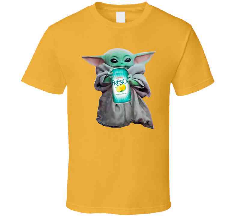 Baby Yoda The Child Mandalorian Fresca Soda Pop Drink Cool T Shirt