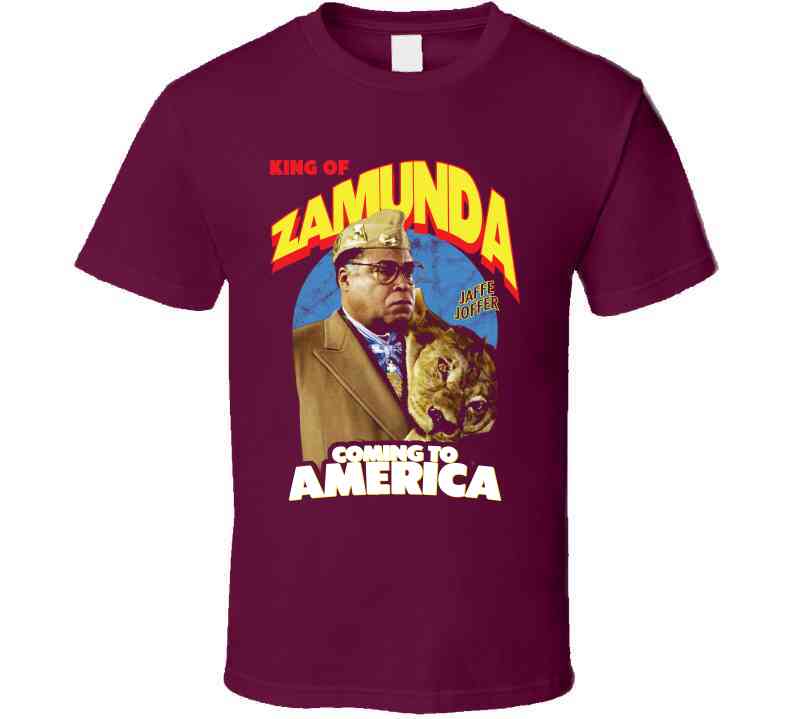 King Of Zamunda Jaffe Joffer Coming To America Black Comedy Movie Cool T Shirt