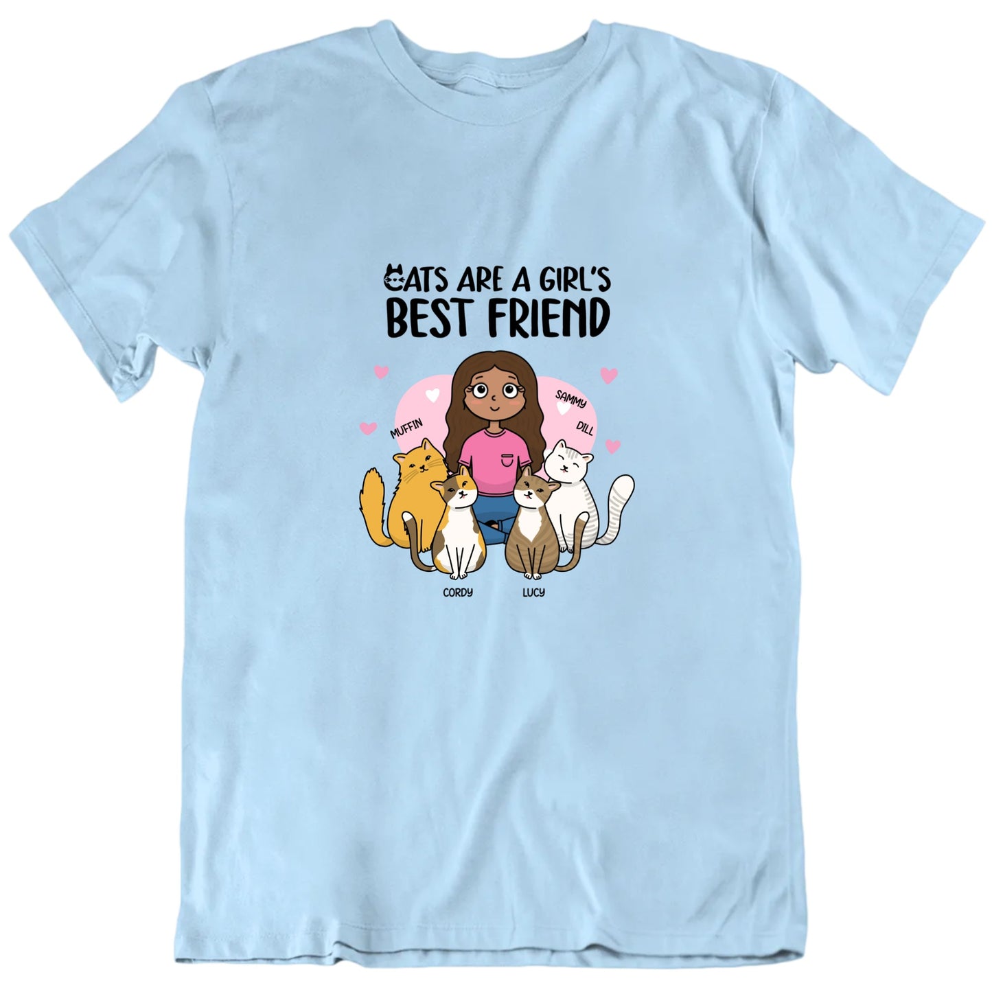 Cats Are A Girls Best Friend T Shirt